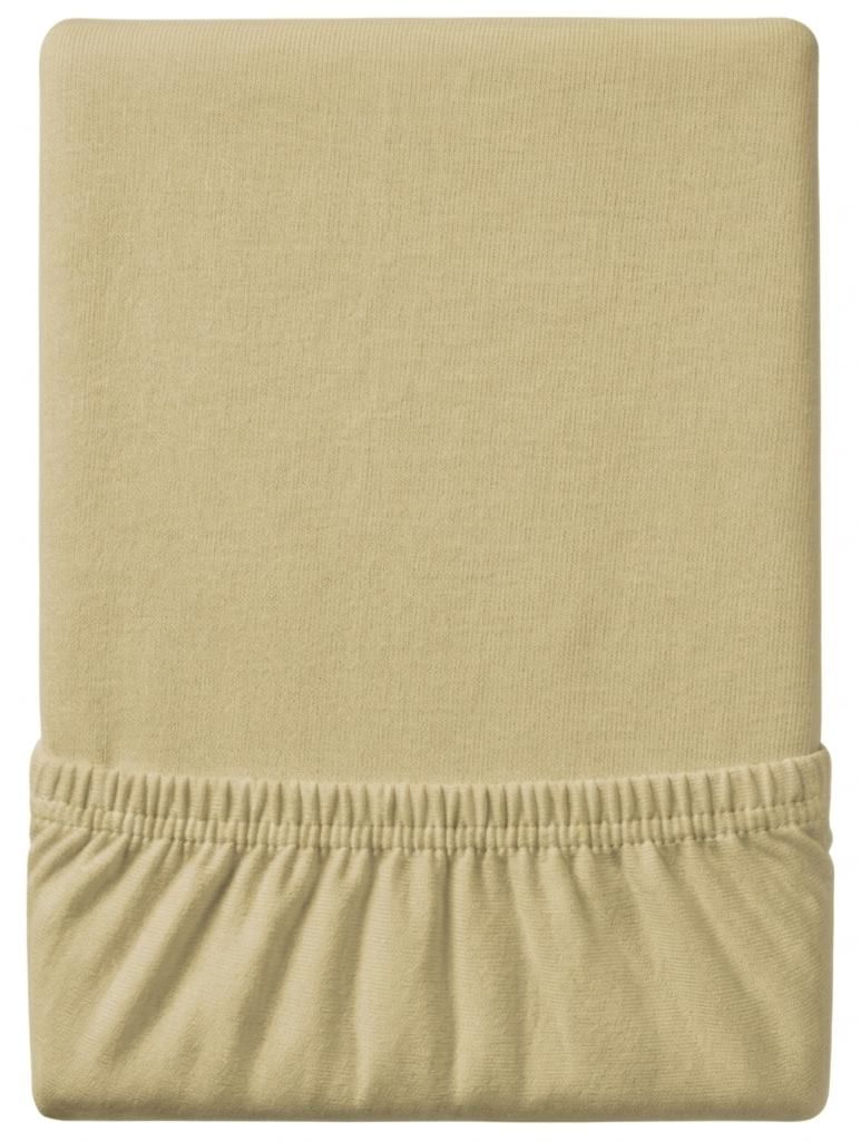Prześcieradło Jersey EXCLUSIVE kremowe 140x200 Zdjęcie produktu  Obraz wygenerowany przez AI