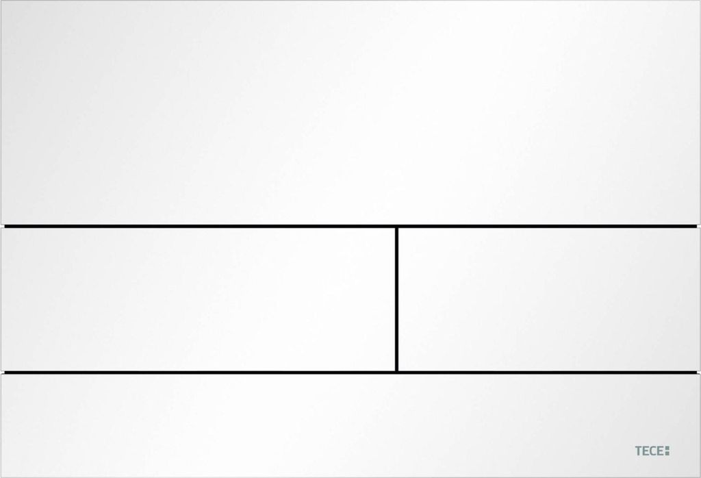 TECEsquare II Met. WC-Betätigungsplatte weiß matt Produktbild 