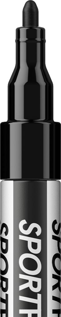 SportPens Acrylstift - wasserfester Lackmarker, deckender Multimarker, SportPens Colour:Standard Black