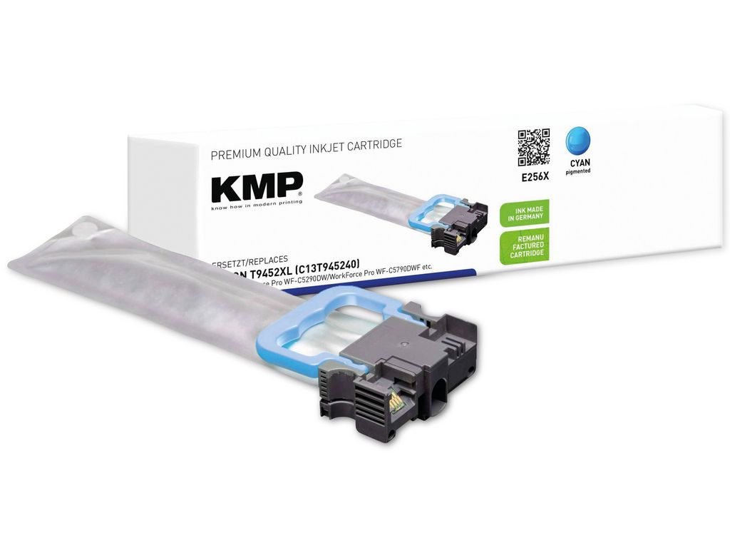 KMP Patrone Epson T9452 cyan 5000 S. E256X remanufactured Produktbild 