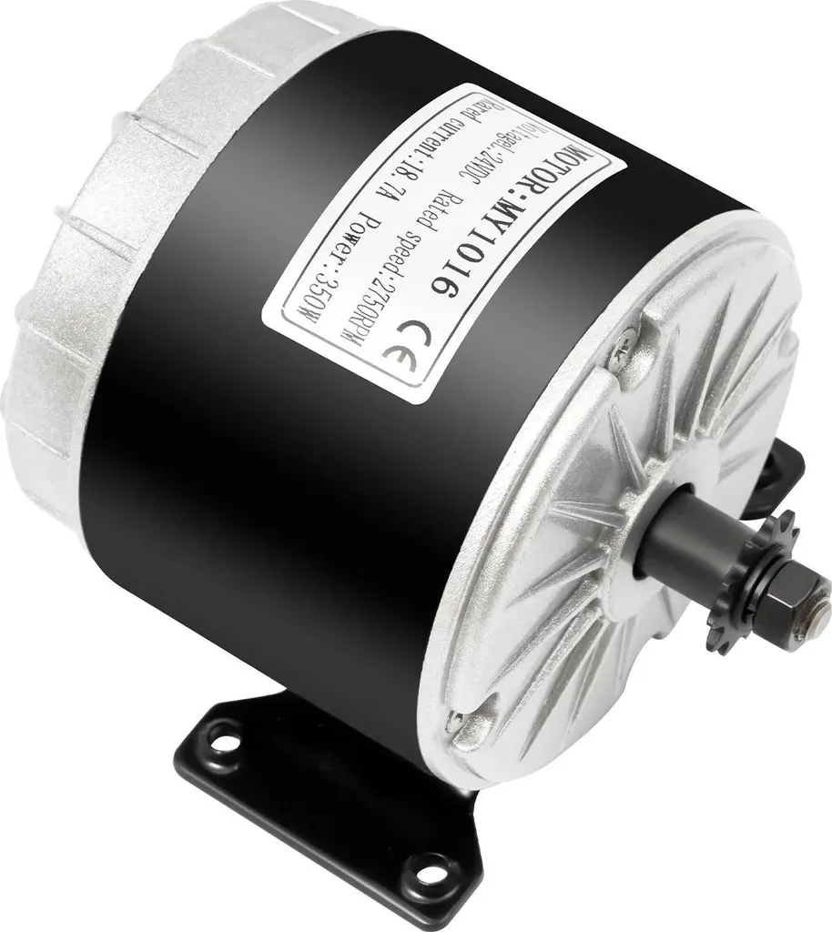 Moteur DC 24V 350W haute efficacité avec transmission pignon 11 dents