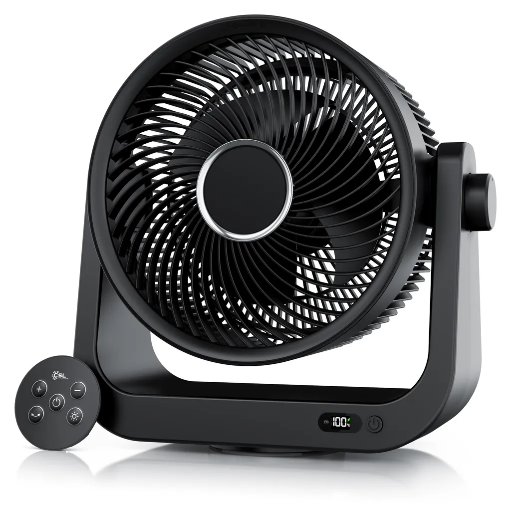 Ventilateur de Bureau USB CSL avec Minuterie - Idéal pour Télétravail