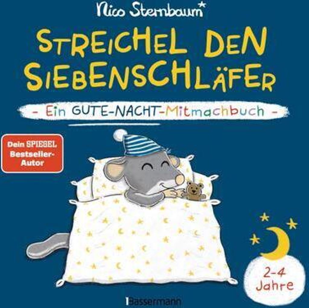 Streichel den Siebenschläfer - Ein Gute-Nacht-Mitmachbuch. Produktbild 