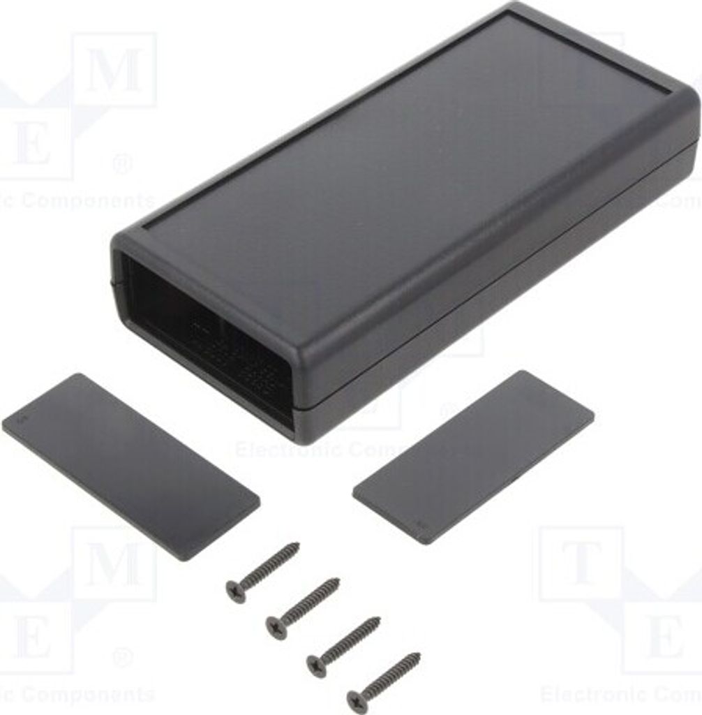 1x Gehäuse: mit Platten Y: 140mm Z: 28mm X: 66,5mm schwarz G539B-2$ Gehäuse mit