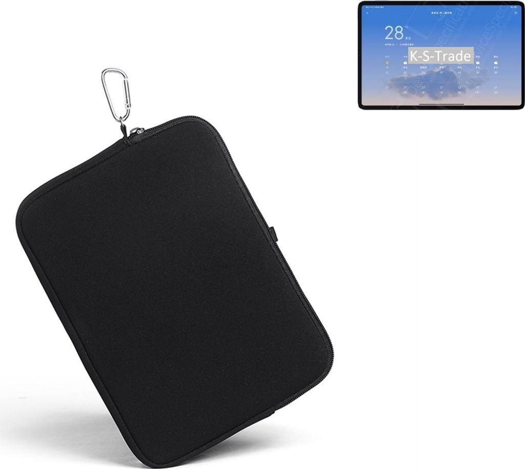 K-S-Trade Neopren Hülle kompatibel mit Xiaomi Pad 5 Pro Wi-Fi Schutz Hülle Neoprenhülle Tablet-Hülle Tabletcase Tablet Schutz Gürtel Tasche Case