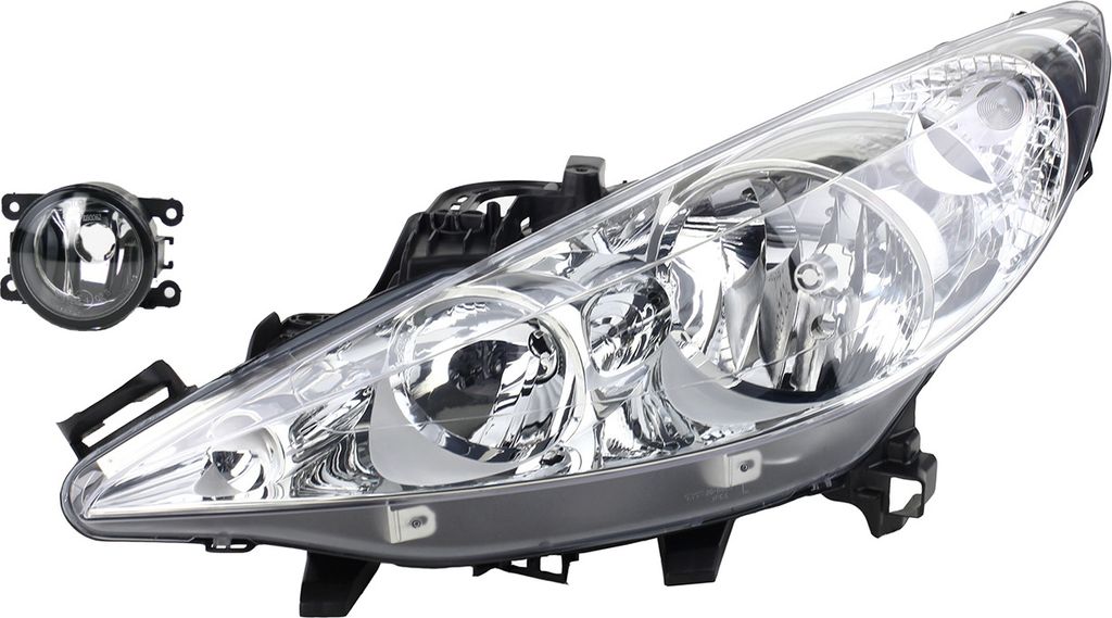 Johns, Scheinwerfer Halogen passend für Peugeot 207 02/ 2006 - H1 H7 Li. Fahrer + Nebel 620895 8200074008 6202E1 00006202E1 6710027 0000620639 620639