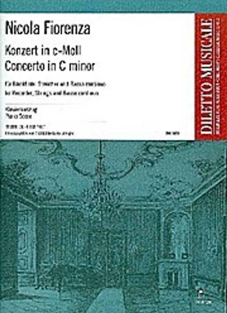 Konzert c-Moll für Blockflöte, Streicherund Bc : für Altblockflöte und Klavier