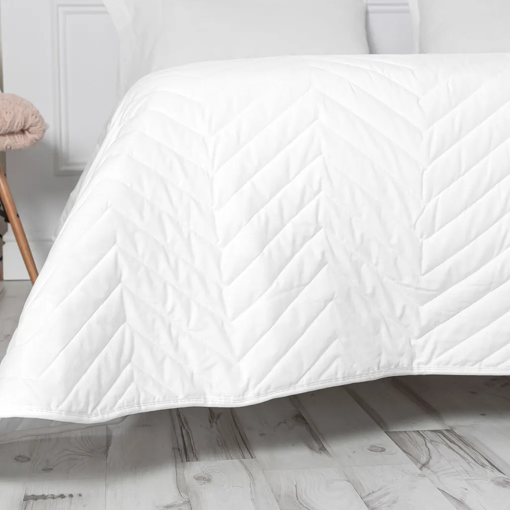 Trapunta HappyFriday Bianco BASIC 180x260 - Ideale per Hotel e B&B - 4