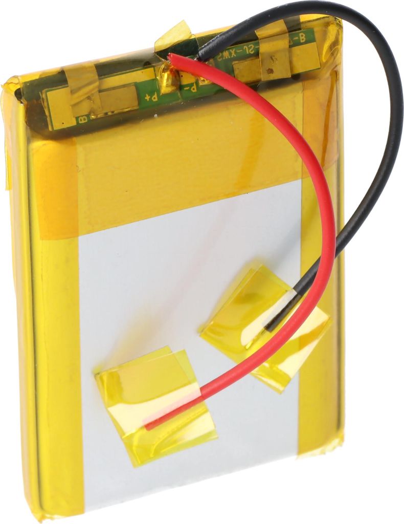 Kranakku Li-Polymer 3,7V 1500mAh passend für den Teleradio 22.381.3 Akku, 51,60 x 34,80 x 8,10 mm
