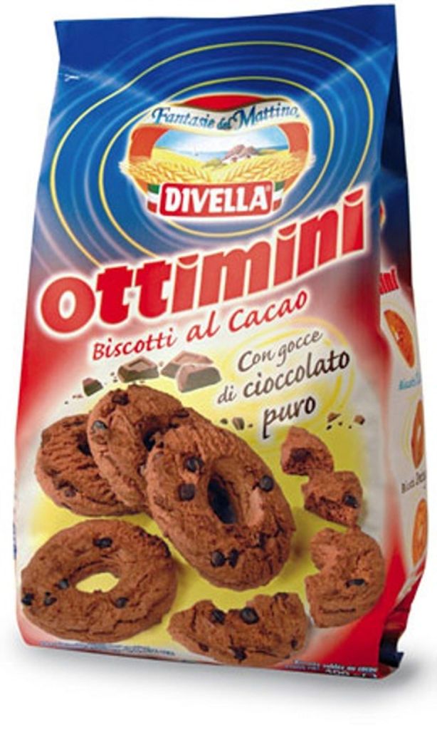 Biscuits Ottimini Classici au cacao 400 g - Divella Image du produit 