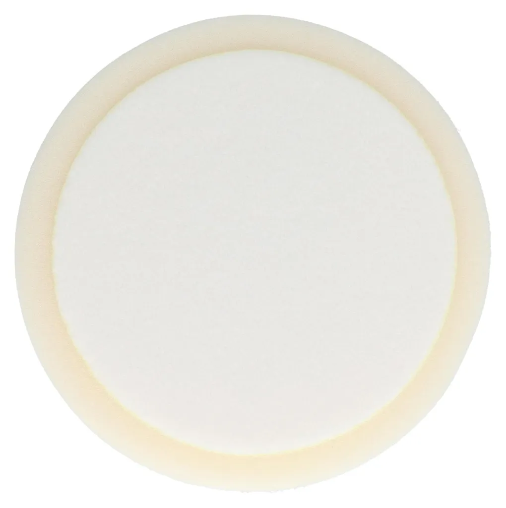 Éponge de polissage blanche 150mm dureté moyenne, kit de 3 accessoires