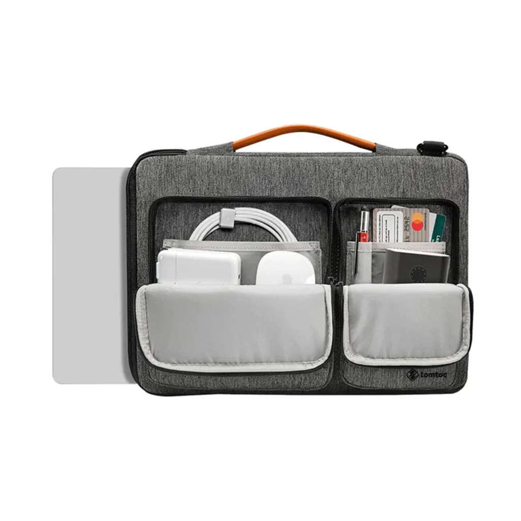 TomToc Defender-A42 Mallette Ordinateur Portable 16 Pouces Gris