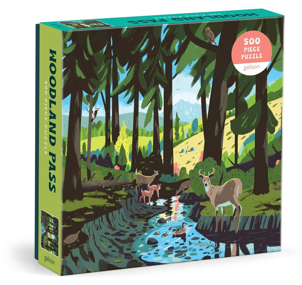 Puzzle mit 500 Teilen, Motiv: Waldlandschaft Produktbild 