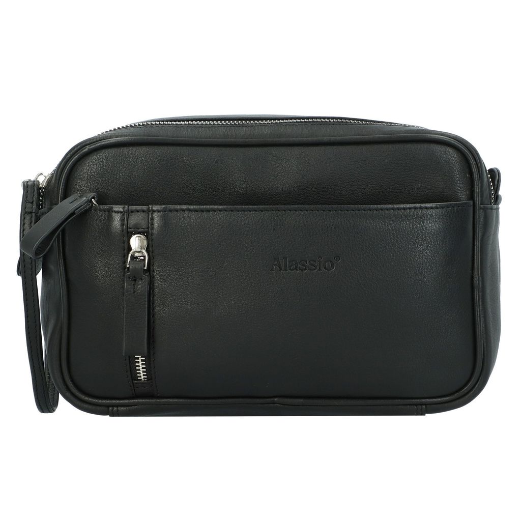 Alassio Kulturtasche SALINA aus Leder schwarz