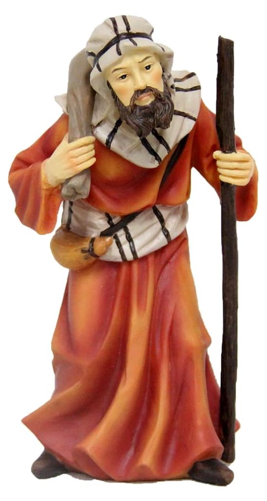 Kameltreiber/Höhe: 13 cm/handbemalt/detaillierte Krippenfiguren - Weihnachtsdekoration Krippe Zubehör