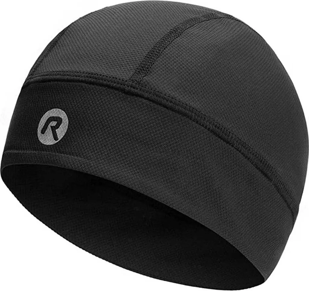 Casquette Sous-Casque Rogelli Skull Noire Idéale pour le Vélo en Hiver