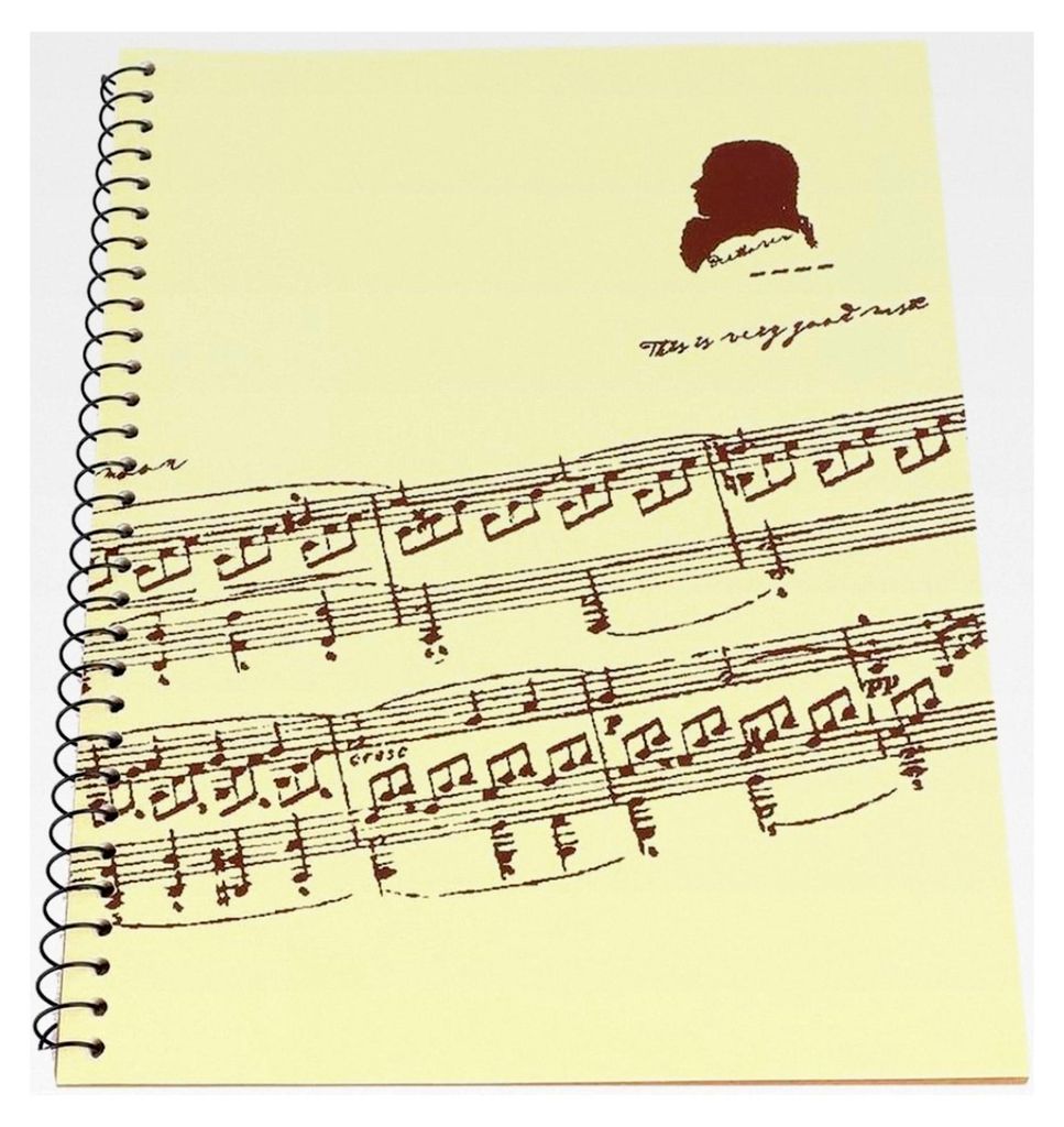 Musik-Notizbuch mit 50 Seiten für Komponisten, Musiker und Studierende