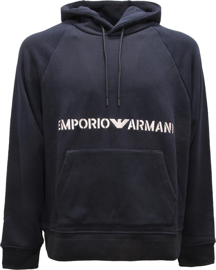 L9255 Felpa Uomo Emporio Armani Man Sweatshirt Blue