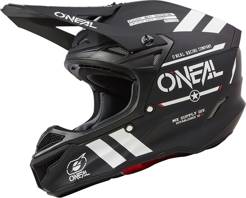 Casque cross anti-transpiration 5SRS WARHAWK noir S 55-56