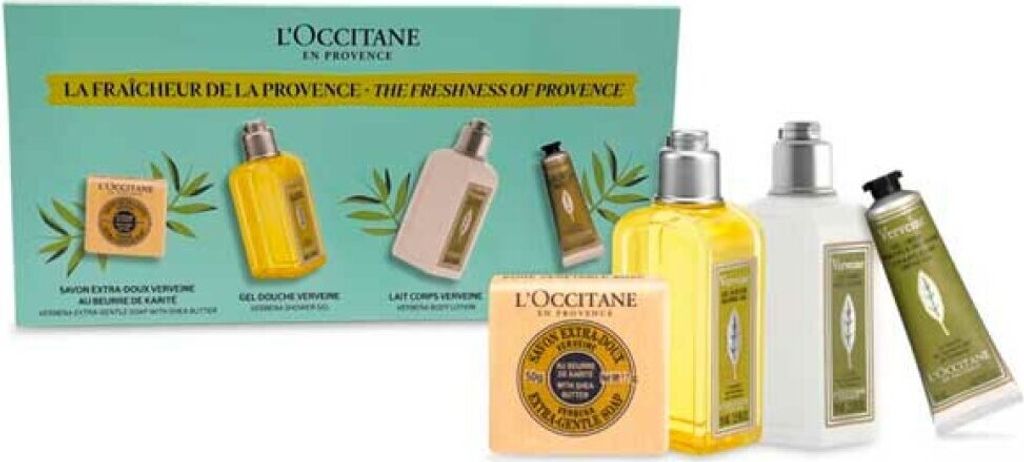 L'Occitane Verbena Duschgel-Set, 4er Packung mit je 70 ml Inhalt, aus der Provence