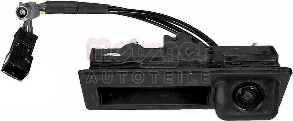 Heckklappengriff mit Microschalter Kunststoff schwarz METZGER für u.a. AUDI A3