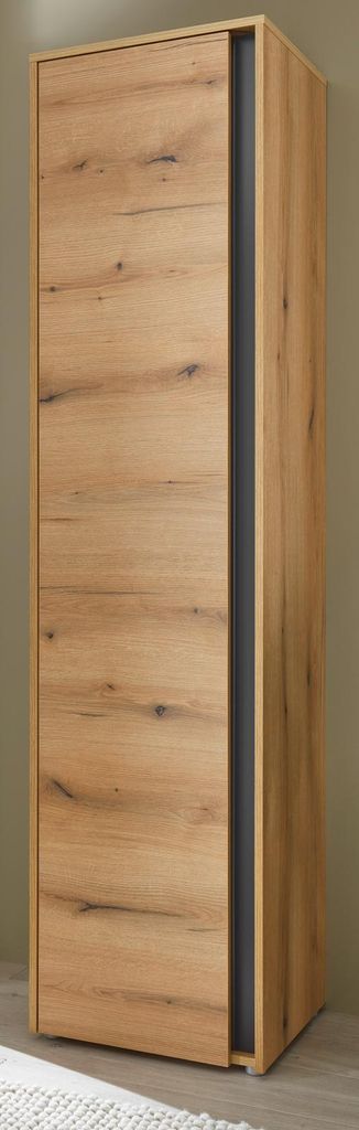 Schuhschrank "Center" in Evoke Eiche und grau Flurschrank 50 x 200 cm
