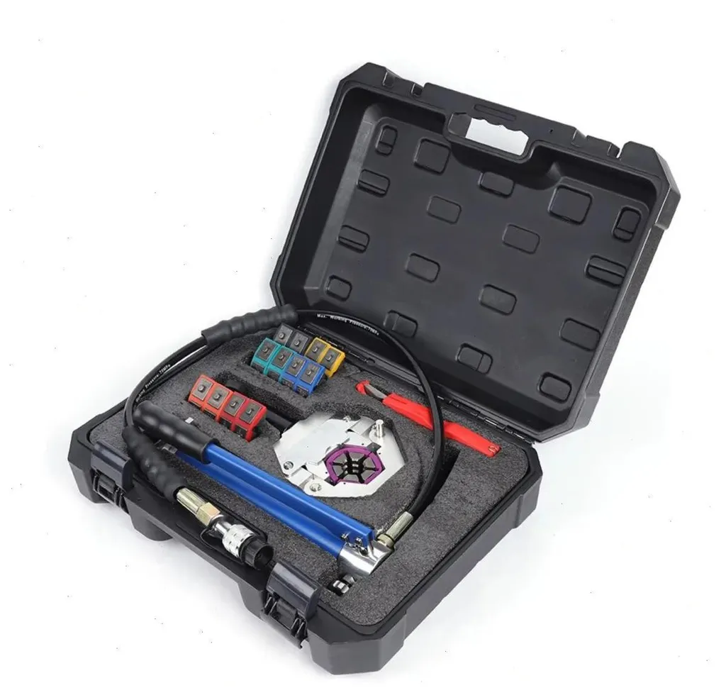 Outillage climatisation voiture : Presse hydraulique pour durites métal