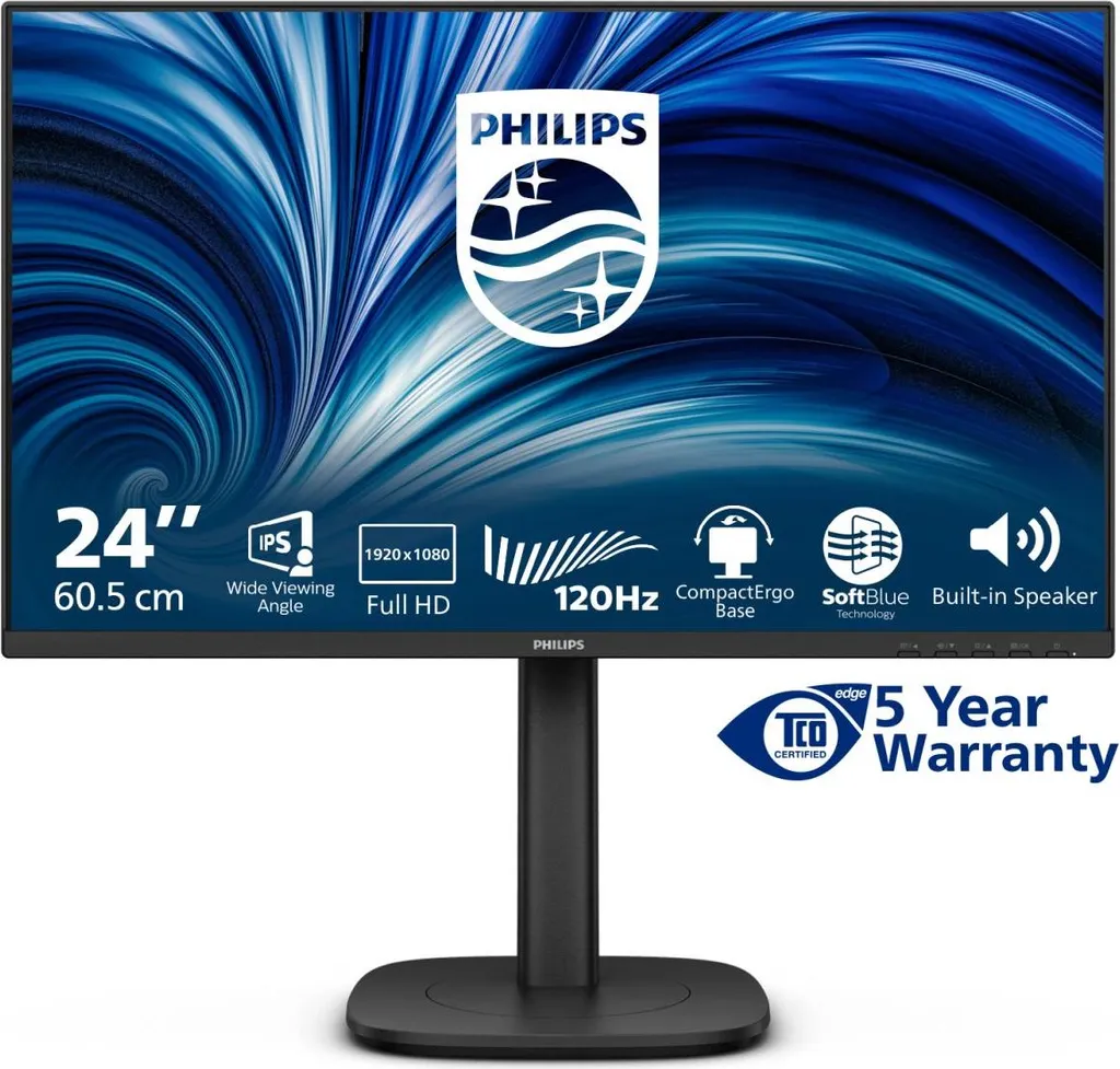 Écran Philips 24B2N3200J/00 Anti-Fatigue Oculaire avec Hub USB Inclus