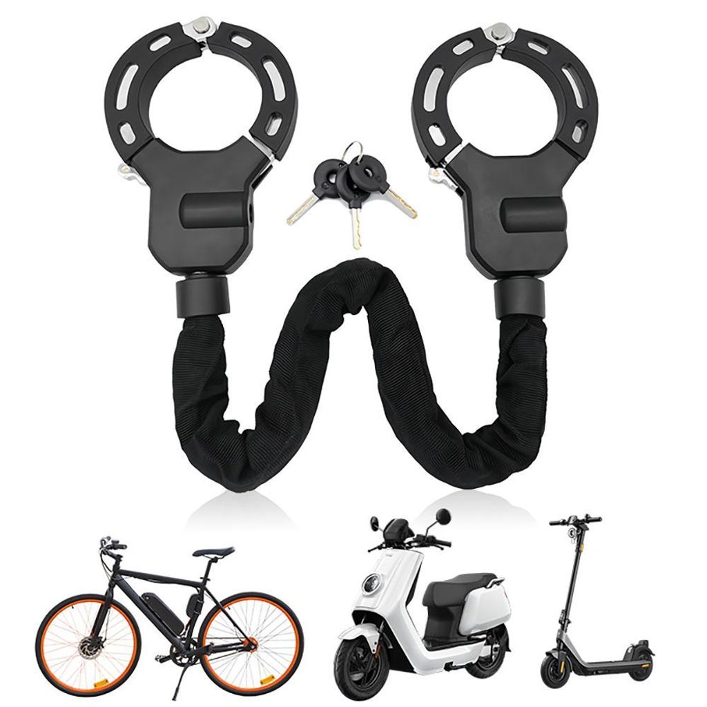 E Scooter Schloss - Handschellenschloss für E Roller | Fahrradschloss diebstahlsicher | Bike Lock kettenschloss | Hochbelastbare Schlösser für E...