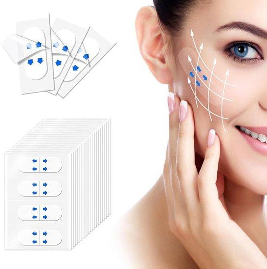 Facelift-Sticker-Set, Instant-Make-up-Kit, 240 Stück, Onzichtbare Facelift-Sticker, für Mädchen