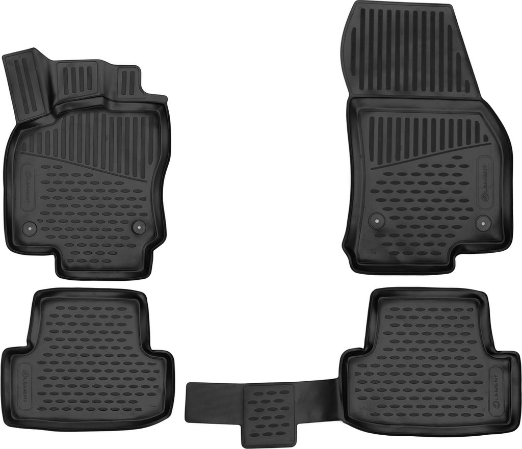 AD Tuning Gummi Fußmatten Set für Skoda Karoq Scout, Bj. 2020-