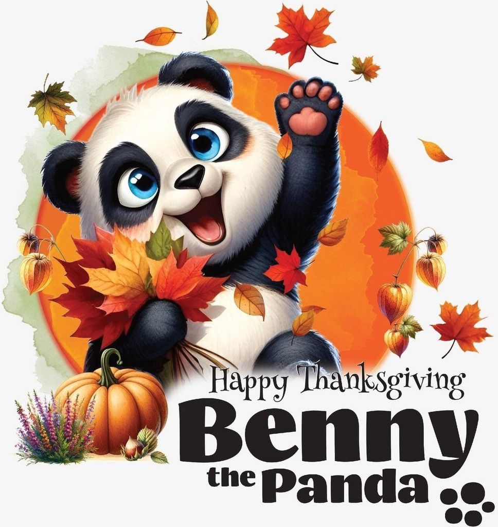 Benny the Panda - Happy Thanksgiving