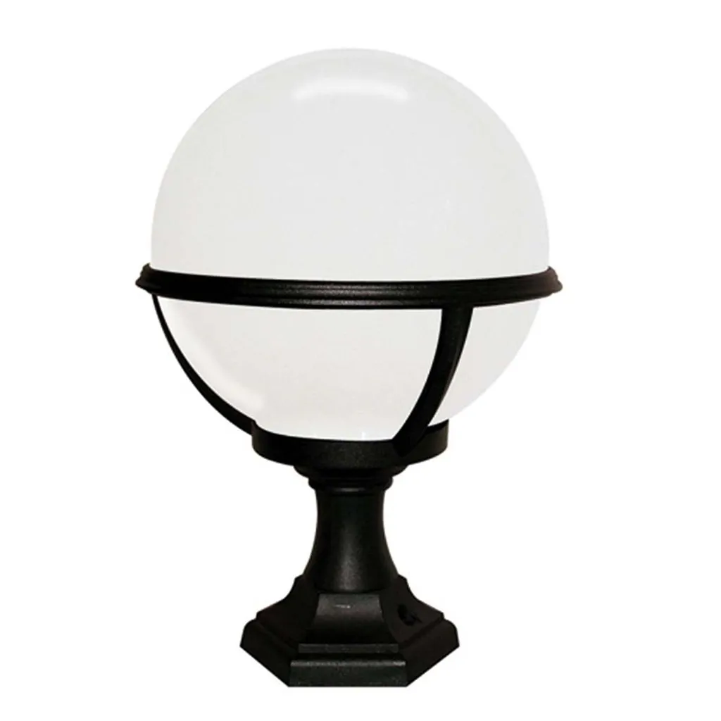 Glenbeigh Elstead E27 Sphère Blanche 60W - Lampe sur Pied Extérieur IP44