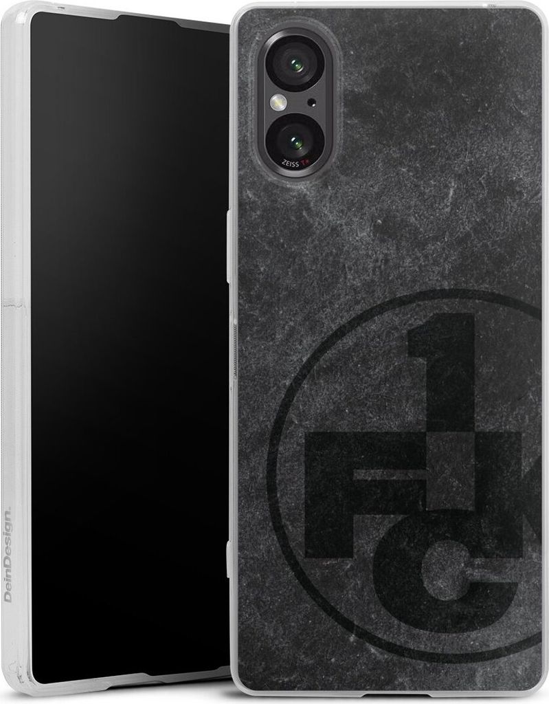 DeinDesign Slim Hülle für Sony Xperia 5 V Silikon Case Ultra Dünn Handyhülle 1. FC Kaiserslautern 1. FCK Beton