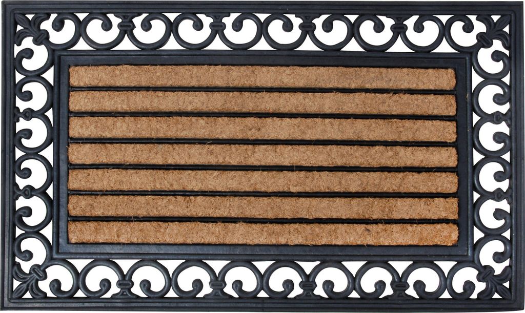 Esschert Design Türmatte Gummi/Kokos 75x45 cm; RB108 Produktbild 