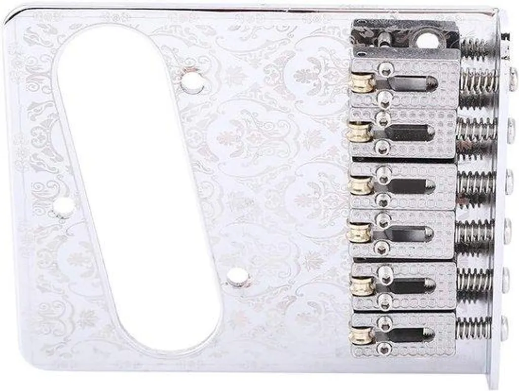 Chevalet guitare Telecaster TL chromé, plaque et sillet de rechange DIY