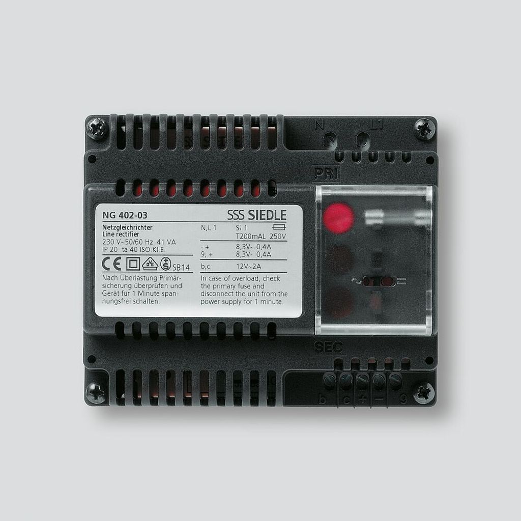 Siedle NG 402-03 - Schwarz - Siedle - CE - 0 - 40 °C - 107 Produktbild 