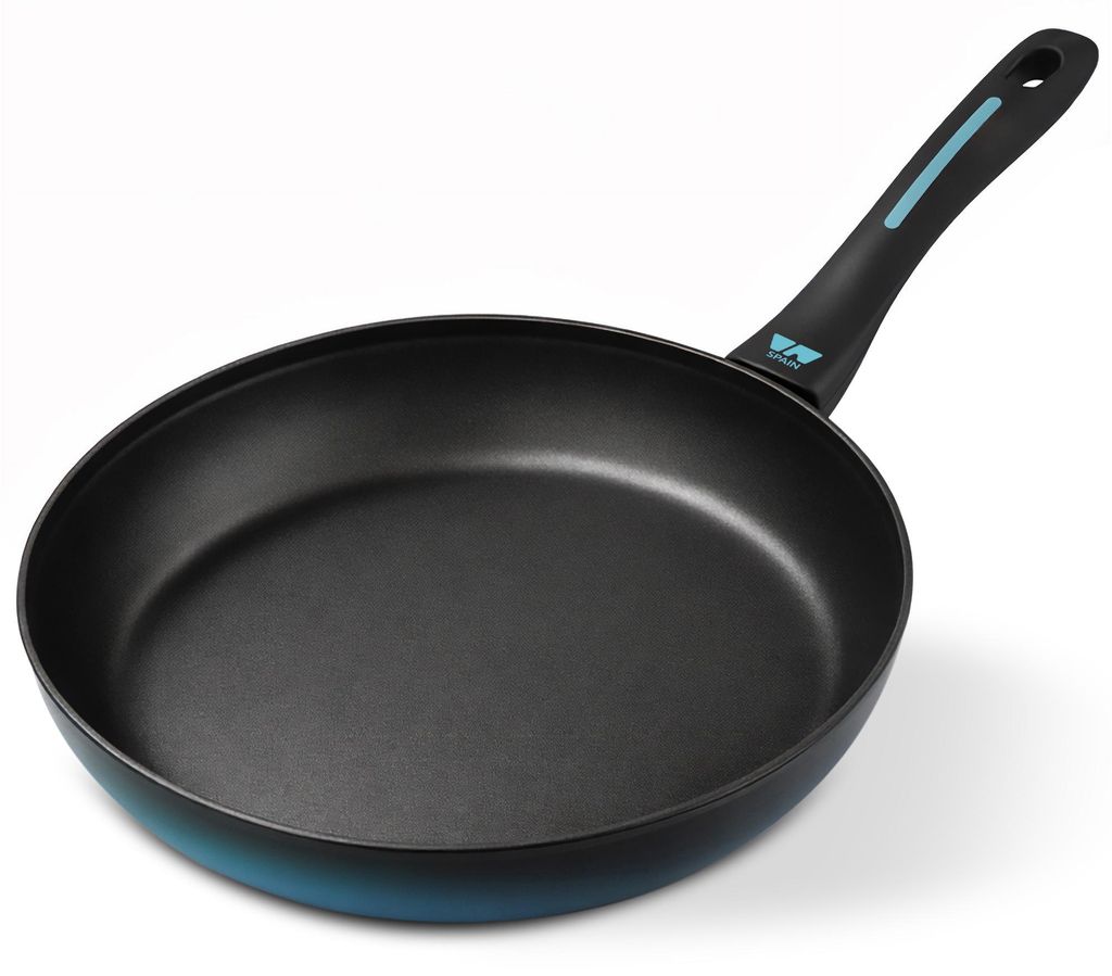 Briebe Mare MARE Induktion Pfanne Geschmiedetem Stahl 24cm, Antihaftbeschichtet PFOA-frei Blau