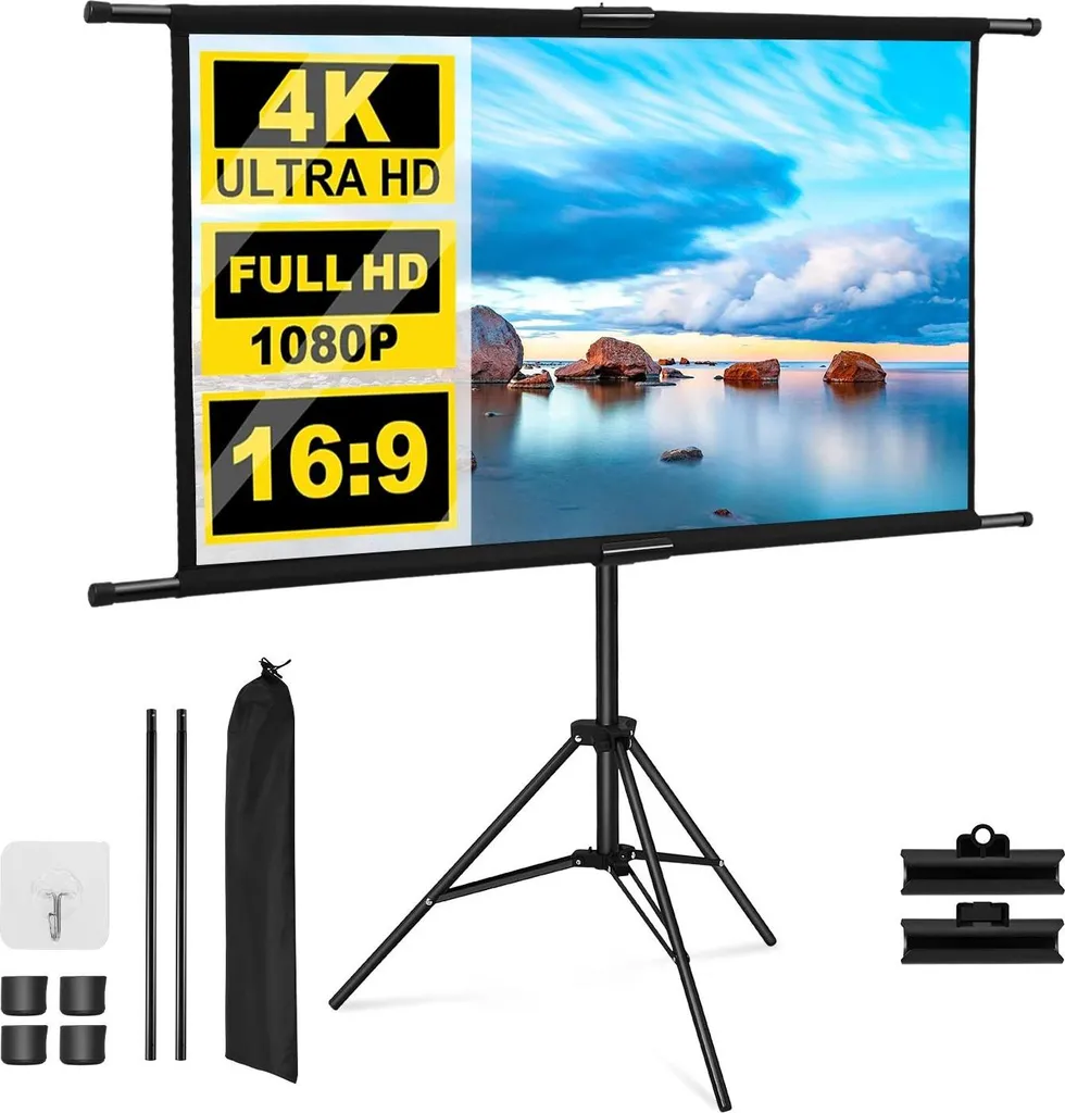 Écran vidéoprojecteur 254 cm stable : fini les images floues sur le mur