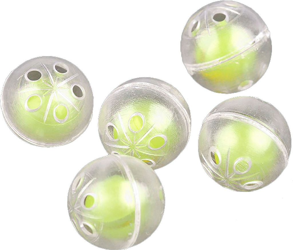 5 Rasselkugeln zum Einnähen Rasselball Hundespielzeug Katzenspielzeug Stoffspielzeug Kuscheltier-Reparatur Größenwahl, Größe:26mm