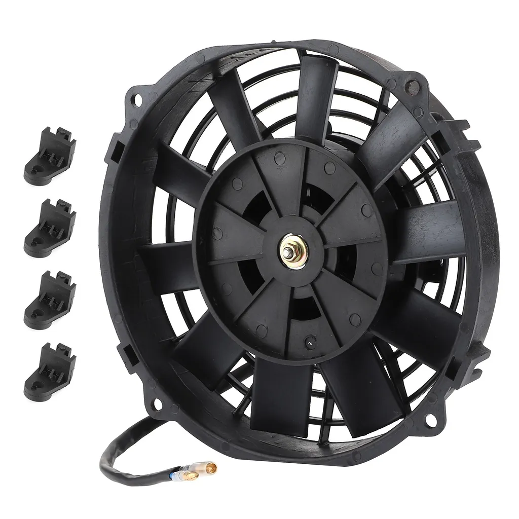 Ventilateur Radiateur 12V 80W 8 Pouces Universel - 10 Pales 2250 tr/min