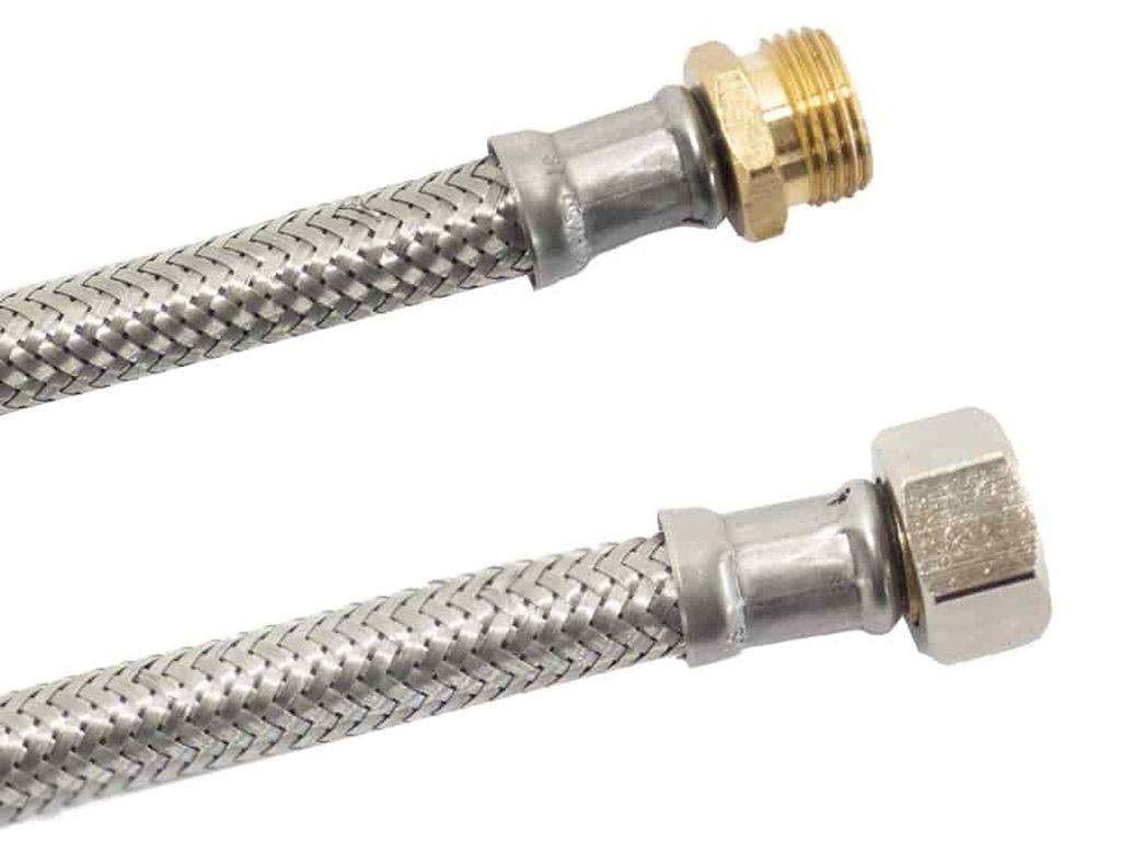 Tubo Flessibile Blindato in Acciaio Inox DN8, 3/8" AG x Immagine del prodotto 