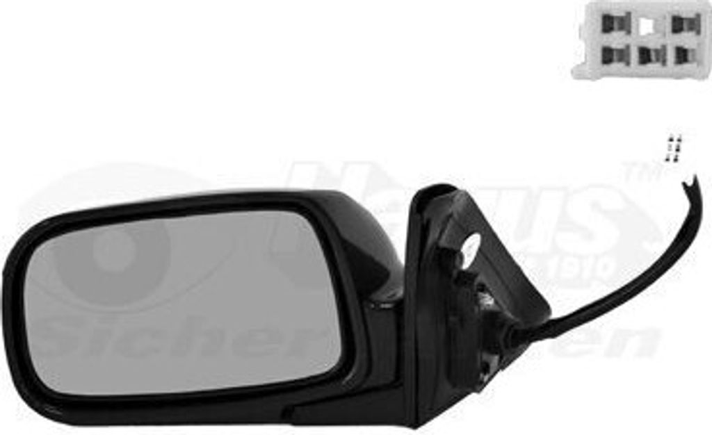 VAN WEZEL 5387807 Außenspiegel Seitenspiegel Links für TOYOTA COROLLA Liftback (E11) Konvex Beheizt