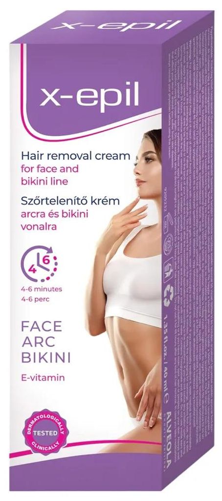 X-Epil - depilačný krém na tvár a bikiny - 40 ml Obrázok produktu 