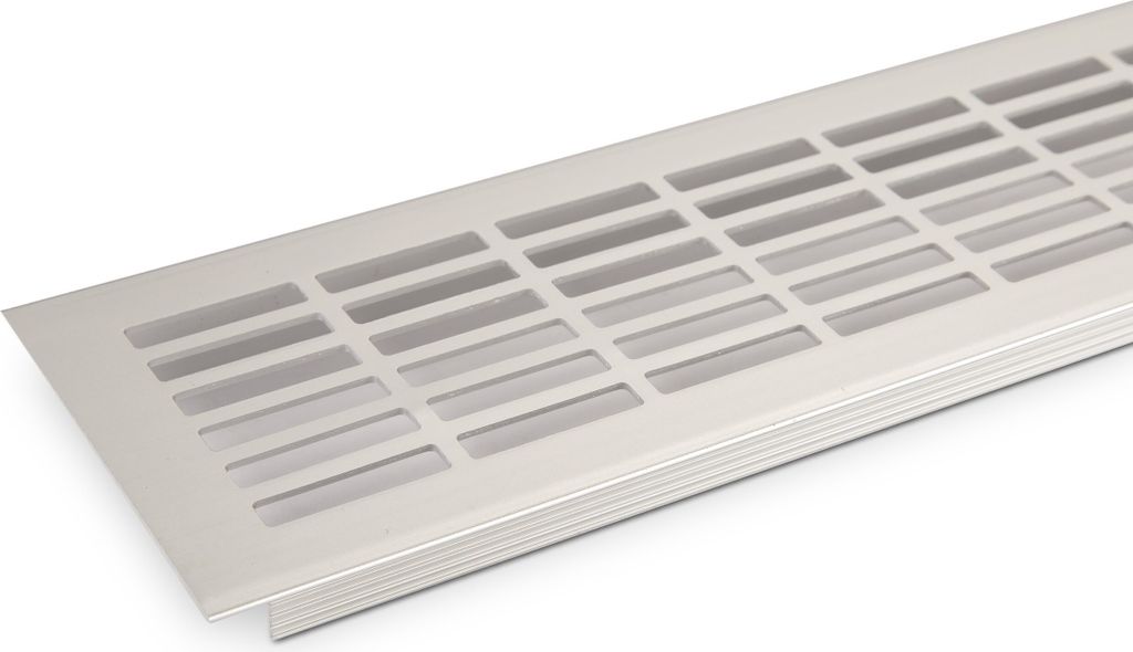 SOTECH Lüftungsgitter Lochblech 480 x 81 mm Silber EV1 Lochgitter Stegblech