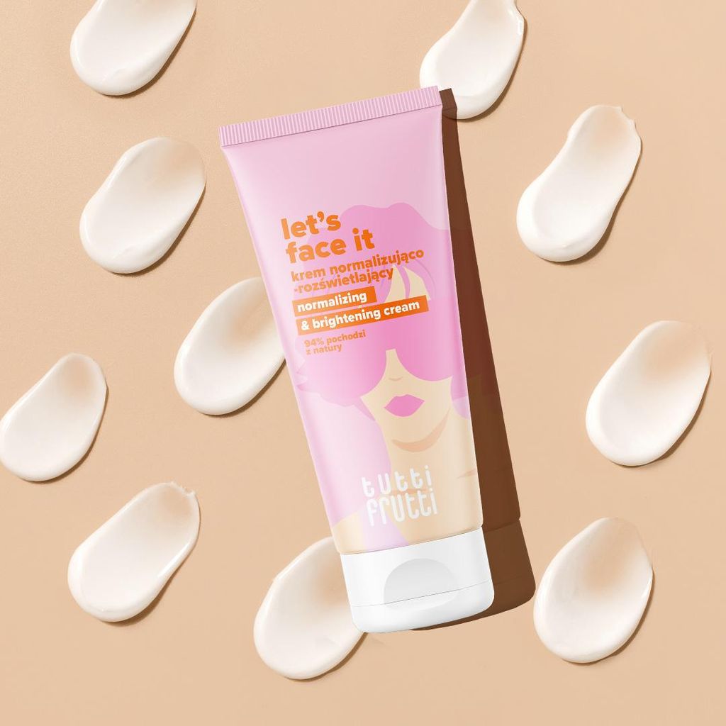 Normalisierende und aufhellende Creme mit 3 % Niacinamid