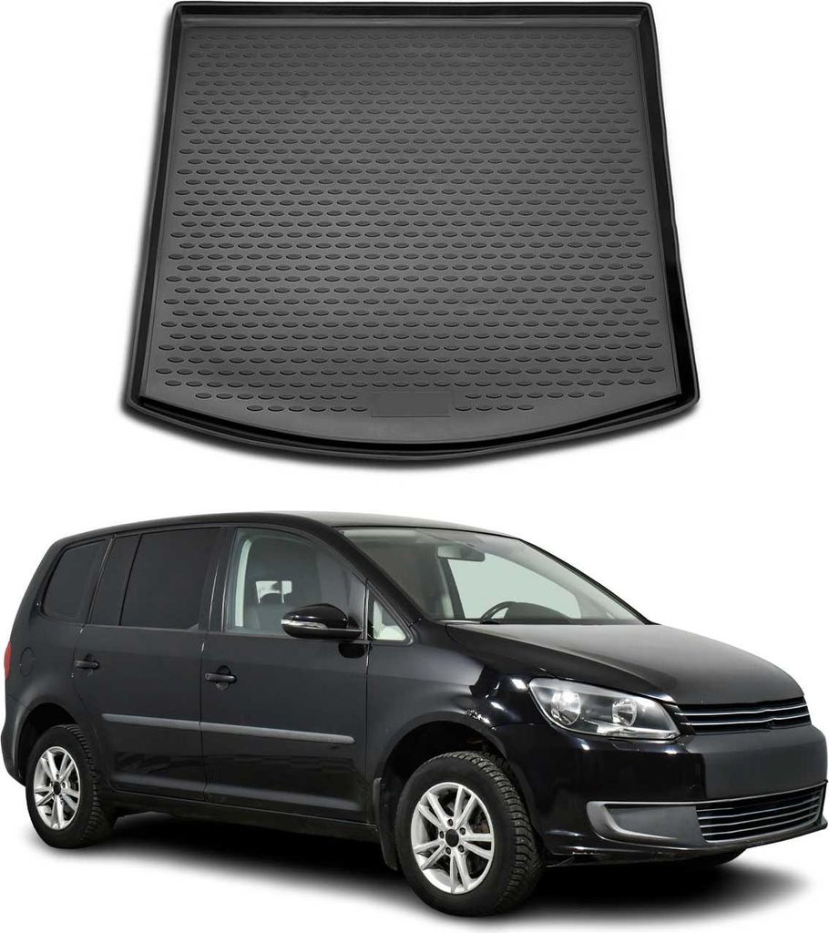 Kofferraummatte Kofferraumwanne für VW Touran 2003-2015 5 Sitze Gummi TPE