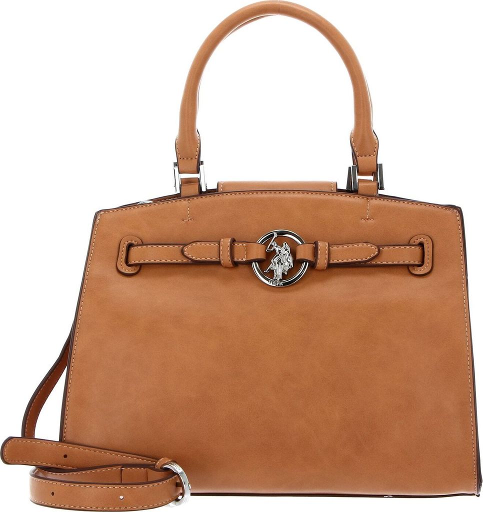 U.S. POLO ASSN. Handtasche Schultertasche New Delaware Hand Bag Tan braun