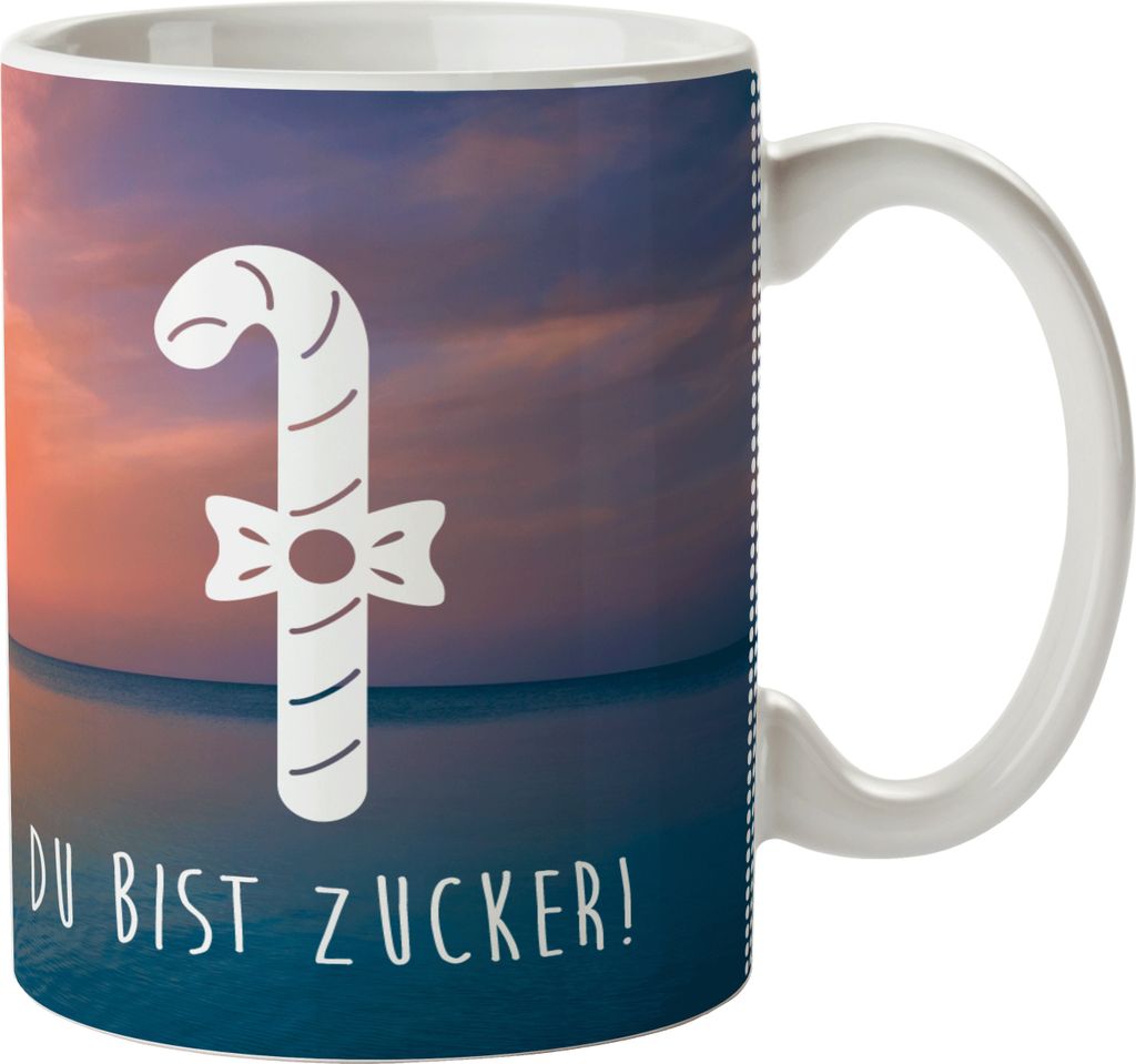 Mr. & Mrs. Panda Reisebecher Zuckerstange - Sonnenuntergang - Geschenk, Pott, Kindertasse, Plastikbecher, Schulkind Tasse, Camping, Haferl, Zuckers...