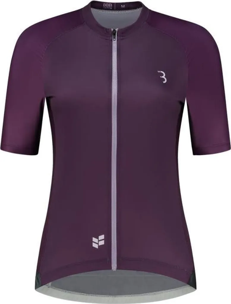 Maillot de Vélo Femme BBB DonnaFit R Violet pour Route et Longues Distances